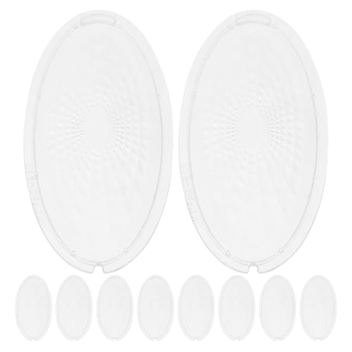 Alipis 5 Pares de Cubierta de Luz Transparente para Campana Extractora de Cocina Repuestos Resistentes Grasa Compatible Dimensiones 123 X 64 X 02 CM Accesorios para Iluminación