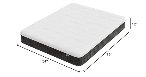 Image of Swbvs Double Mattress,12 Inch Full Size Hybrid Mattresses, Full Bed Matress in a Box, Pressure Relief & Fiberglass Free, Firm Mattress Double Size