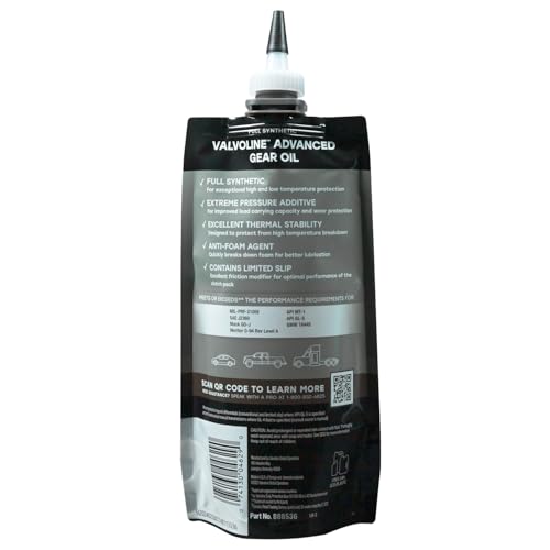 Image of Valvoline FlexFill Advanced Full Synthetic 75W-90 Gear Oil 1 Quart Pouch