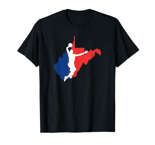 Estados Unidos West Virginia Fan del baloncesto Mountain State Pride Gift Camiseta