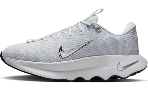 Nike Motiva Premium Women's Walking Shoes (FZ2115-101, Summit White/Pure Platinum/Black/Metallic Silver) Size 10