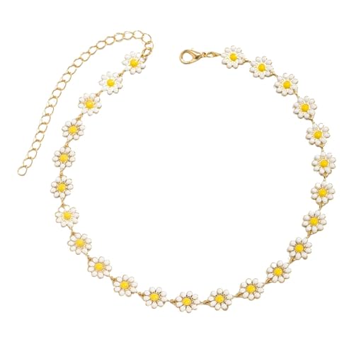 Collier court fleur : exprimez votre douceur avec ce bijou Y2K