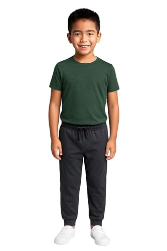 Kids Boys Girls Joggers Jogging Pants Trackie Bottom Fleece Casual Trouser 2-13Y