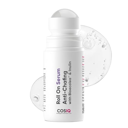 Image of Cos-IQ Anti Chafing Roll-On Serum for Men & Women | With Bioecolea & Inulin | Prevents Arm, Chest, Butt, Thigh, Ball Chafing, Sweat, Odor, Irritation & Rashes | 40ml