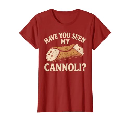 Have You Seen My Cannoli T-Shirt, Women, Cranberry Red, XX-Large