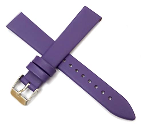 Correa de reloj de cuero genuino granate de 12 mm para hombres y mujeres | Material cómodo y duradero | Hebilla plateada Correa de reloj de cuero genuino granate de 12 mm para hombres y mujeres | Material cómodo y duradero | Hebilla plateada