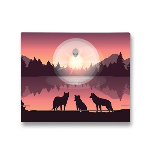 Image of MightySkins Skin Compatible with Alienware X14 R2 (2023) Full Wrap Kit - Wolf Silhouette | Protective, Durable, and Unique Vinyl Decal wrap Cover | Easy to Apply & Change Styles | Made in The USA