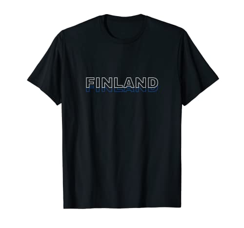 Flag Finland T-Shirt, Black