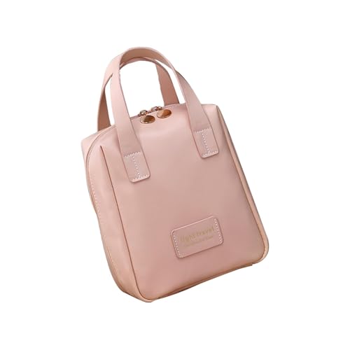 Bolsa de maquillaje grande, neceser portátil, bolsa de viaje, organizador de maquillaje de viaje de varias capas con compartimento de almacenamiento para brochas de joyería, Rosa, ver descripción, Ver