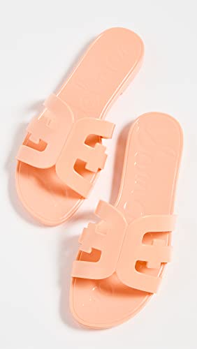 Image of Sam Edelman Bay Jelly Sandal Peach Pearl 7 Medium