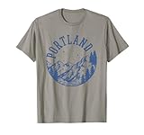 Portland Oregon Vintage Outdoors Mountain Graphic T-Shirt