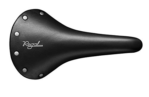 Copertina: Smooth Leather Selle San Marco Regal Evo, Sellini per Biciclette Unisex, Black + Silver Mini-Rivets, One Size