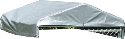 Dog Kennel Cover - WeatherGuard Small All Season Dog Run Cover & Roof - Perfect Fit for 5ft. X 5ft. Outdoor Cages and Pens (5ft. X 5ft)