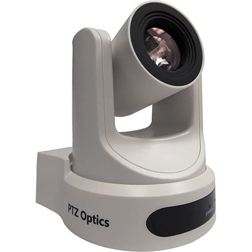 30x Optical Zoom PTZ Optics Facebook Live Internet Broadcast Conference Camera 4 Churches Education Events PTZOptics 3G SDI, Network IP Streaming iOS/Android (White)