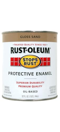 Rustoleum Stops Rust 7771-502 1 Quart Sand Gloss Stops Rust Prote...