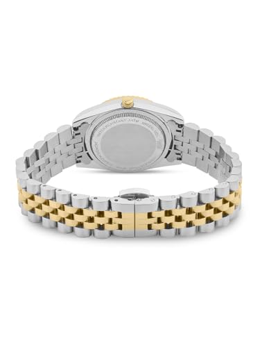 Image of Ajanta Quartz Avenza Women Analog Watch| Stainless Steel Bracelet Strap | Day & Date Display | Water Resistant | Formal & Casual Wrist Watch for Women