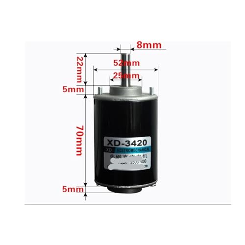 Moteur 24V 7000 tr/min 3420 anti-vibration avec support de montage 30W - 2