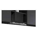 Siemens LJ65BCC60 iQ300, Integrierte Designhaube, 60 cm, Made in Germany, Nahtlose Integration, Angenehm leiser Motor, Maximaler Stauraum, Glasschirm, Drucktastensteuerung, Klarglas, Mattschwarz