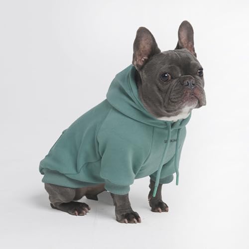 Spark Paws Hunde Kapuzenpullover – Premium-Qualität, butterweich, hervorragender Komfort und Passform, beruhigende Fleece-Innenseite, geeignet für alle Rassen - Teal - XL