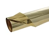 aluminio para manualidades Dorado en la parte trasera en papel
