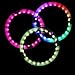 PEHHAH Led Juggling Rings Rechargeable Light Up Juggling Rings Multiple Colors with Charger Set of 3