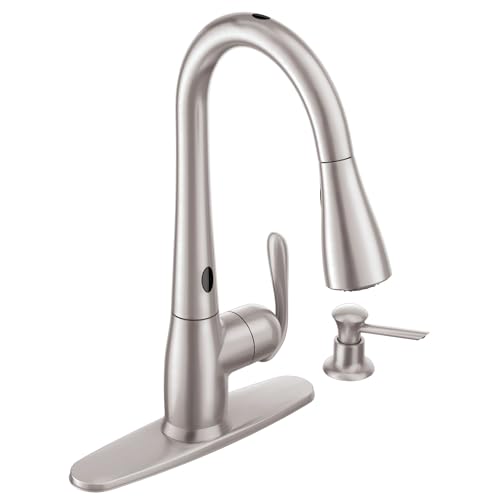 Product Image of the Moen 87350ESRS One-Handle High Arc Pulldown Kitchen Faucet, Spot Resist Stainless