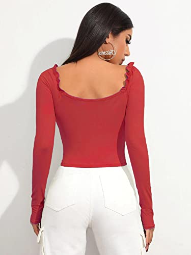 Image of Shasmi Women's Shirt | Sweat Heart Neck | Full Sleeve | Regular Fit | Elegant Design Stylish & Comfortable | All-Day Comfort | Perfect for Formal, Casual (Tank Top)