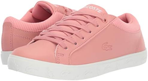 Lacoste Girl's Kid's Straightset Sneaker, Pink/Off White, 4 Medium US Toddler | Image 6