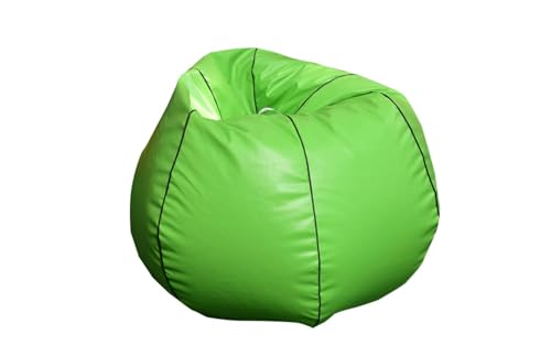 Image of Chair Cover Without Beans | Tear Drop Shape Lounge Chair Cover for Home, Office, Bedroom, and Hall | Soft & Durable Cover, Comfortable Seating for Adults & Teens (Green, XL)