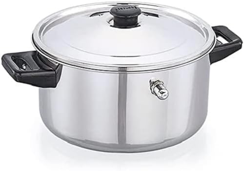 Stainless Steel Premium Milk Pot,Milk Boiler, Milk Cooker, Double Wall with Whistle and Funnel, (2 Litre, Silver),Stainless Steel m