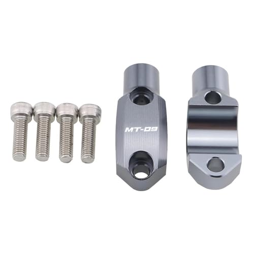 Rehausseurs de guidon 22mm rigides à double filetage positif négatif pour FJ-09