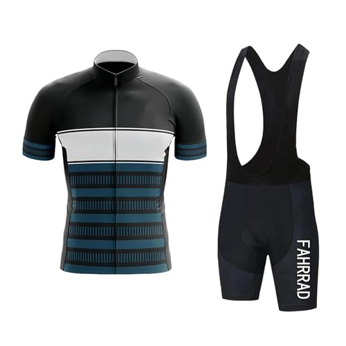 Maillot de cyclisme d'été pour homme avec cuissard rembourré gel 9D anti-choc