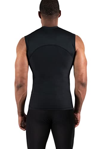 Image of DEVOPS 3 Pack Men's Athletic Compression Shirts Sleeveless