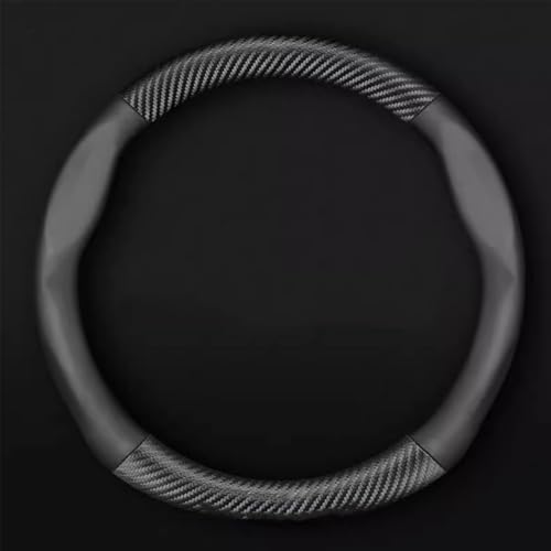 Auto Lenkradbezug für Benz Smart 450 451 453 Fortwo Forfour Anti Rutsch Atmungsaktiv Mikrofaser Leder Auto Lenkradabdeckung Lenkradschutz Lenkradbezug Zubehör A Black