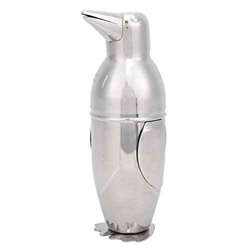 Image of Penguin Cocktail Shaker, 500ml Capacity Stainless Steel Bartender Shakers Martini Shaker Drink Mixer for Professional Bartenders Beginners
