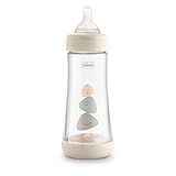 Chicco Perfect 5 Biberones Anticólicos Con Tetina De Silicona De Flujo Rápido Para Bebés 4 Meses, Biofuncional Con Sistema Intuiflow, Color Marrón Beige, 300 Ml