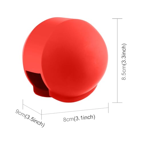 Housse en silicone pour Insta360 X3 PULUZ capuchon d'objectif rouge - 4