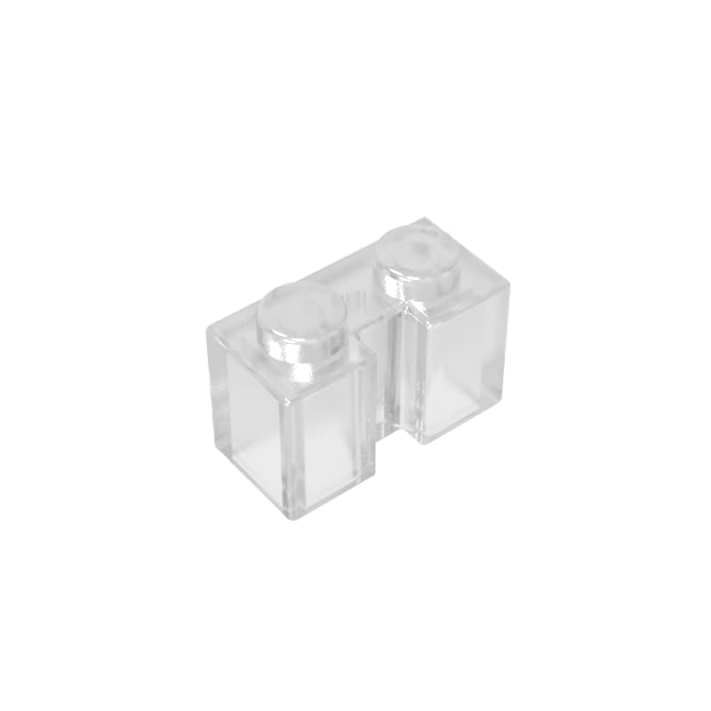 Gobricks 4216 Hinge Brick Brick Special 1x2 with Groove 50 Pieces GDS-798 Compatible with Lego Building Blocks Color:Trans-Clear — image 1