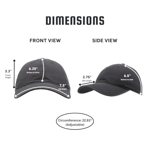 Image of Classic Washed Cotton Baseball Cap - Vintage Adjustable Dad Hat, Curved Bill for Men Women, Outdoor Everyday Wear