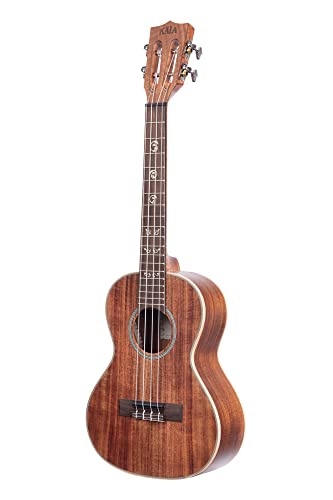 Kala Brand Music Co. All Solid Acacia, 4-String Ukulele, Natural, Tenor (KA-SA-T) - Image 4