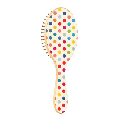 Wet Brush - Cepillo desenredante para todo tipo de cabello, cerdas suaves que se deslizan a través de los enredos con puntos coloridos para cabello húmedo y seco