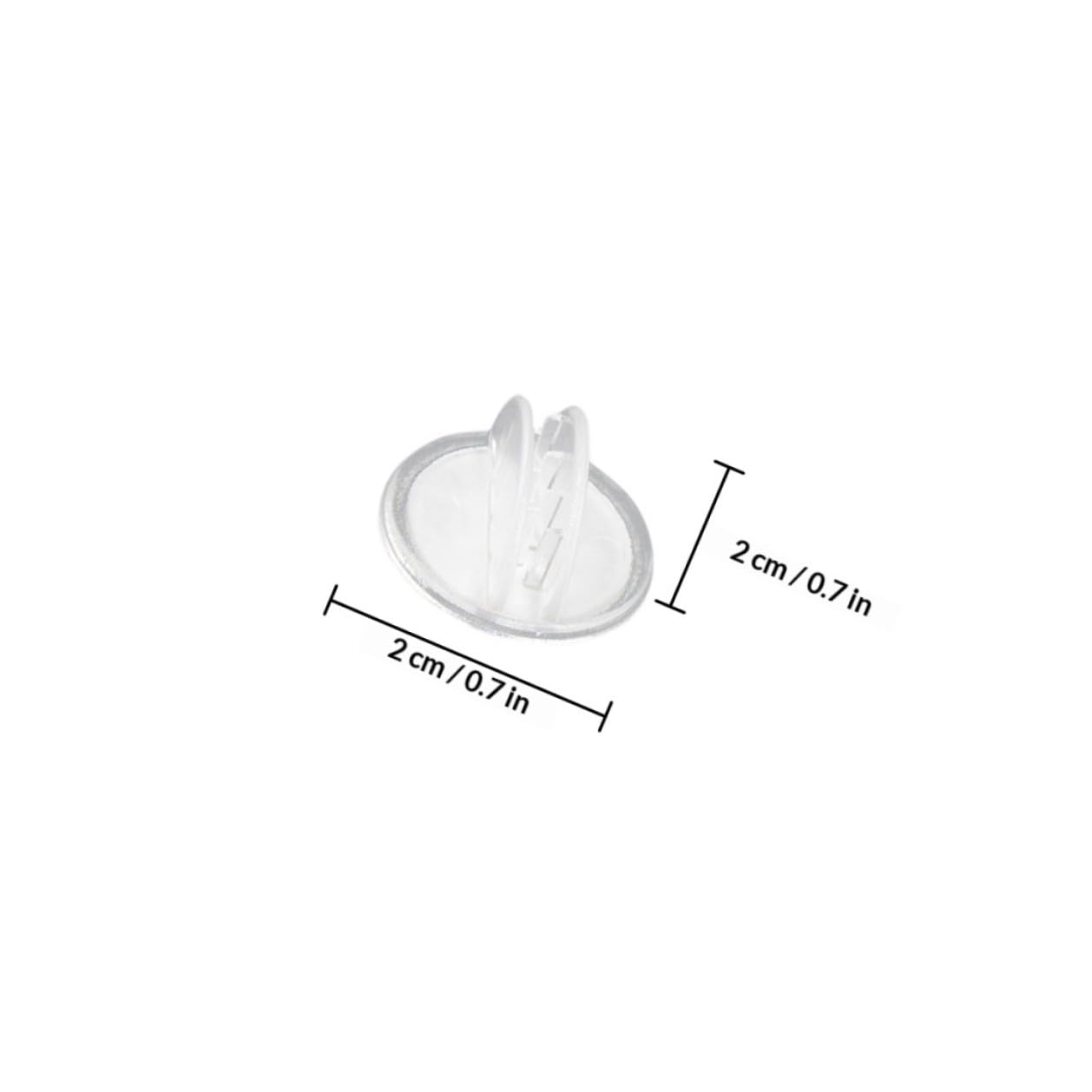 Porte-étiquettes en Plastique pour Rayons, Lot de 25 Clips Publicitaires Polyvalents Base Adhésive, pour Restaurants et Magasins de Compléments