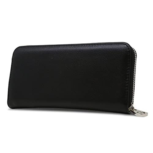 HANDBAG EXPRESS Rhinestone Bling Small Accordion Wallet Vegan Leather for Women for Cash Coin (7206-BK (Wings))3