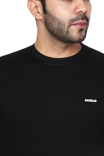Image of EXCELLO Men's 100% Pure Cotton T-Shirt || Super Soft, Breathable, Premium Material.