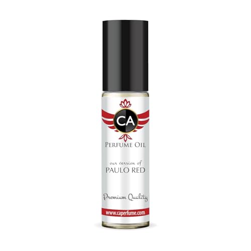 CA Perfume Impression of Paulo Red for Men Fragrance Oil Woody Spicy Scent Long Lasting Cologne for Men Travel Size TSA Ready Mini Parfum Body Oil Roll-on 0.33 Fl Oz 10ml