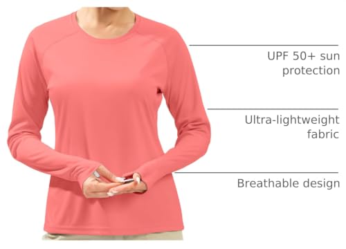 Image of UPF 50+ Sun Shirt for Women Long Sleeve Quick Dry UV Protection Hiking Top