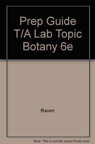 Prep Guide T/A Lab Topic Botany 6e 1572596066 Book Cover