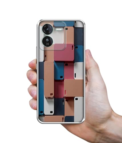 Image of Casotec Mobile Cover Design Printed Silicon Soft TPU Back Case Cover for iQOO Z9 5G
