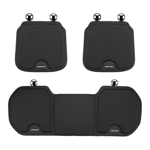 【スズキ ハスラー 専用】 カーシートカバー HUSTLER 専用ロゴ アイスシルク生地 厚型 フリード カーシート クッション スズキ ハスラー ハイブリッド X G タフワイルド 全グレード 車用 シートカバーセット 車 座布団 お尻クッション 通気性