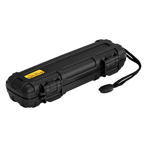 Cigar Caddy 3140 2 Cigar Waterproof Travel Humidor, Black Matte